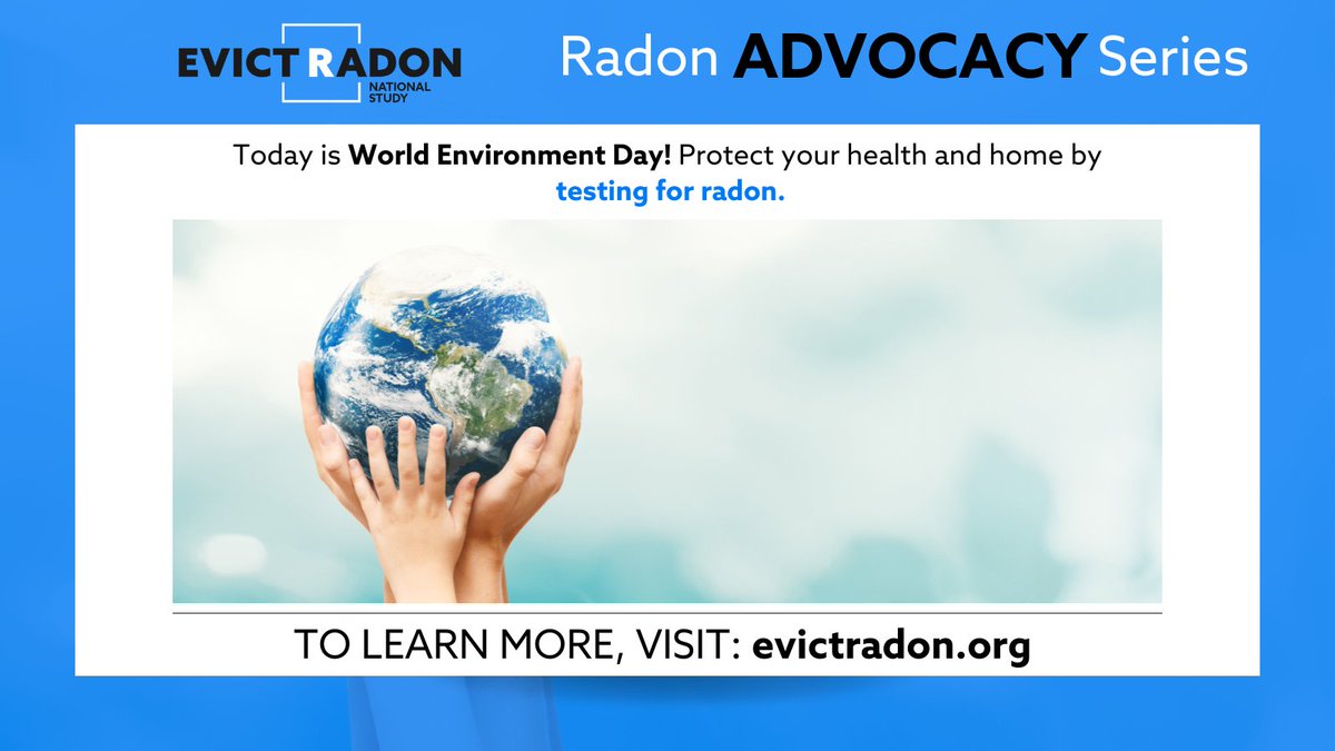🌎 Today is #WorldEnvironmentDay! Let's protect our indoor living environments by testing our homes for #Radon. 🏡 Together, we can make a difference in the fight against lung cancer. Link in bio for more information. #EvictRadon #RadonAwareness #RadonMitigation #RadonTesting