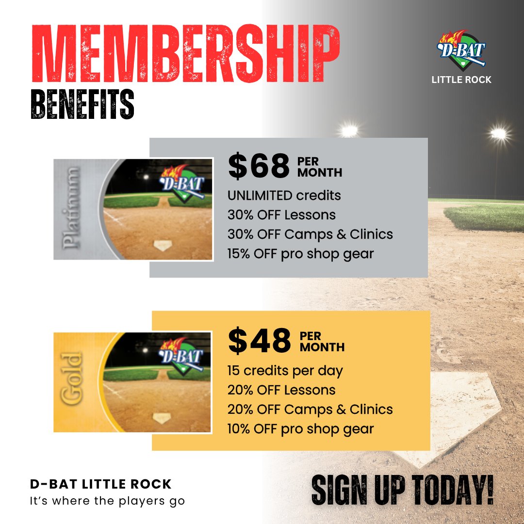 Summer Break ≠ Skill Break ☀️⚾🥎 Thinking of canceling? Think again! ✅ Free token machine ✅ Discounts on camps &amp; gear ✅ Elite clinics for pitchers. Stay sharp this summer! DBATlr.com
#ItsWhereThePlayersGo