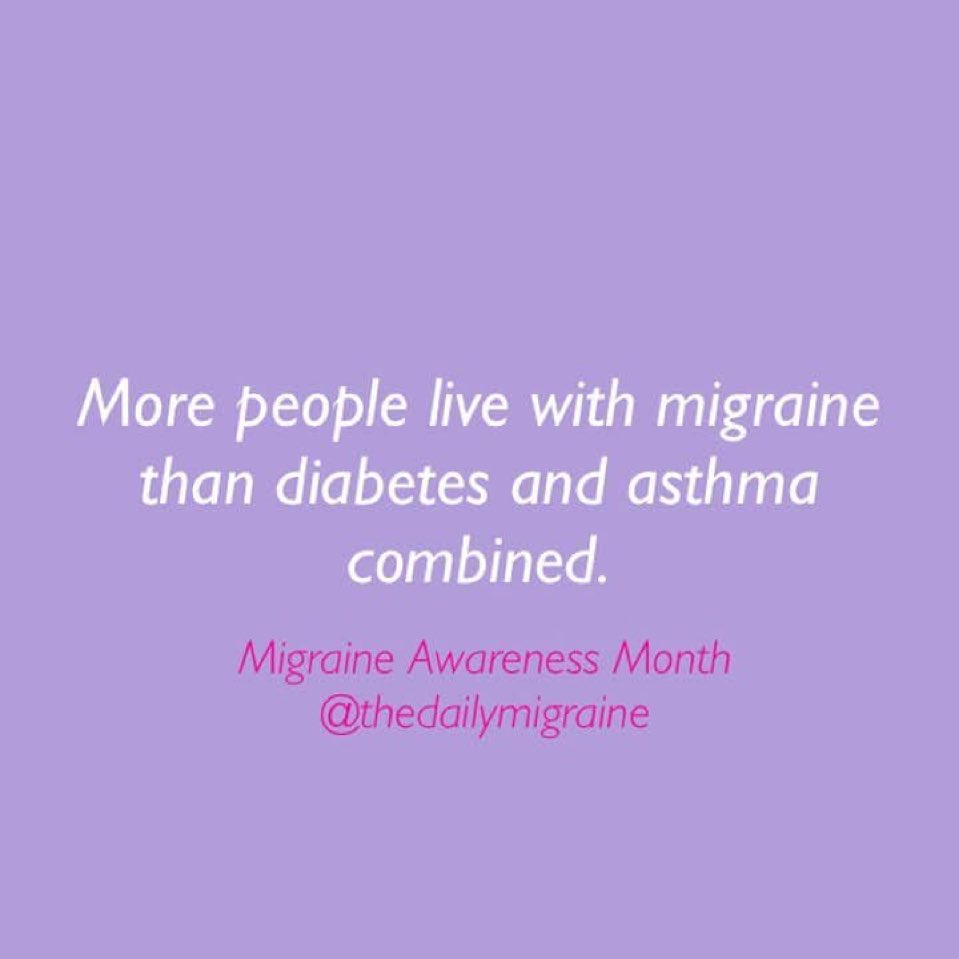 Mary Hynes (@marychynes) on Twitter photo June is migraine awareness month. This can be such a debilitating neurological condition for those of us who live with it. There are great resources to help manage <a href="/MigraineTrust/">The Migraine Trust</a> #migraineawarenessmonth #migraineur #notjustaheadache June is migraine awareness month. This can be such a debilitating neurological condition for those of us who live with it. There are great resources to help manage <a href="/MigraineTrust/">The Migraine Trust</a> #migraineawarenessmonth #migraineur #notjustaheadache