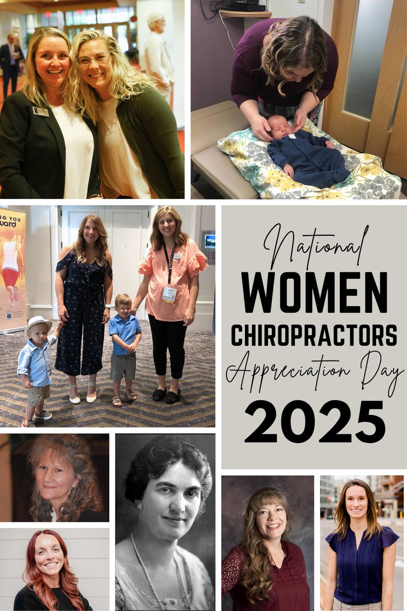 June 5 is National Women Chiropractors Appreciation Day! 🎉 Honoring them and the vital part they play in shaping the profession – past, present and future! #poweredbychiropractic