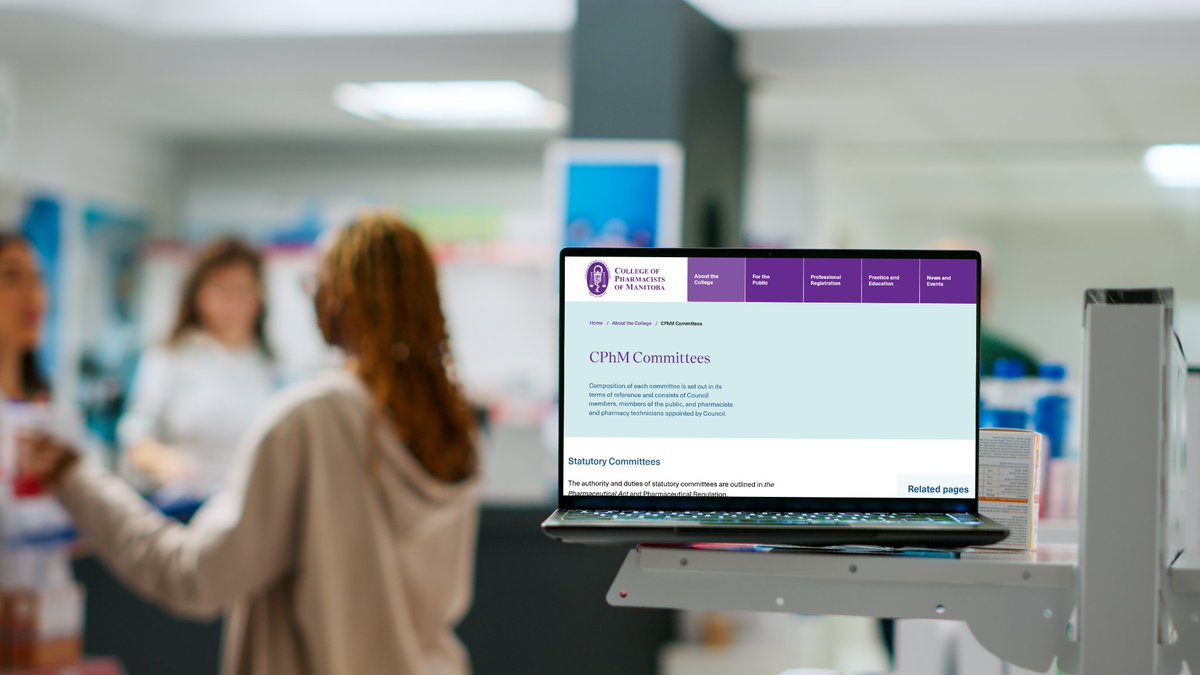 CPhM invites pharmacy professionals to submit an Expression of Interest to join a CPhM Committee(s). Share your expertise, contribute to the profession, and uphold high standards of practice in Manitoba. Details: cphm.ca/friday-five/fr…