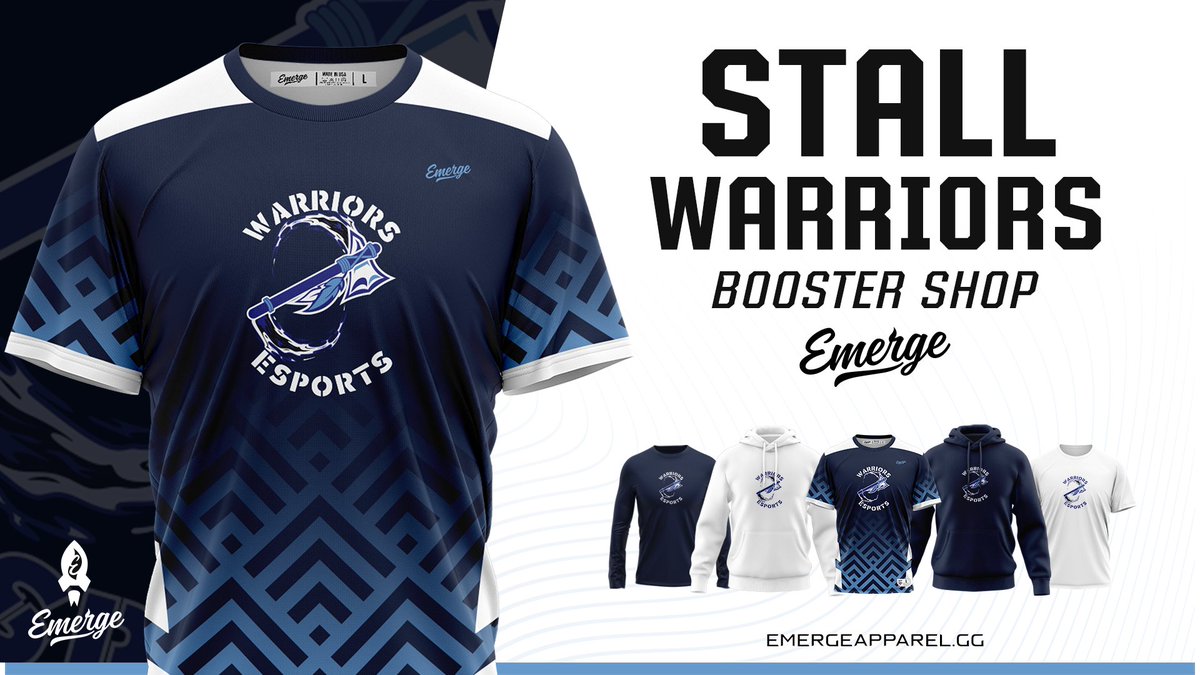 The Stall Warriors are now prepared for battle thanks to their new storefront!  👀

A portion of every sale goes back into supporting the team, so be sure to check it out! 👏

👕emergeapparel.gg/collections/st…
