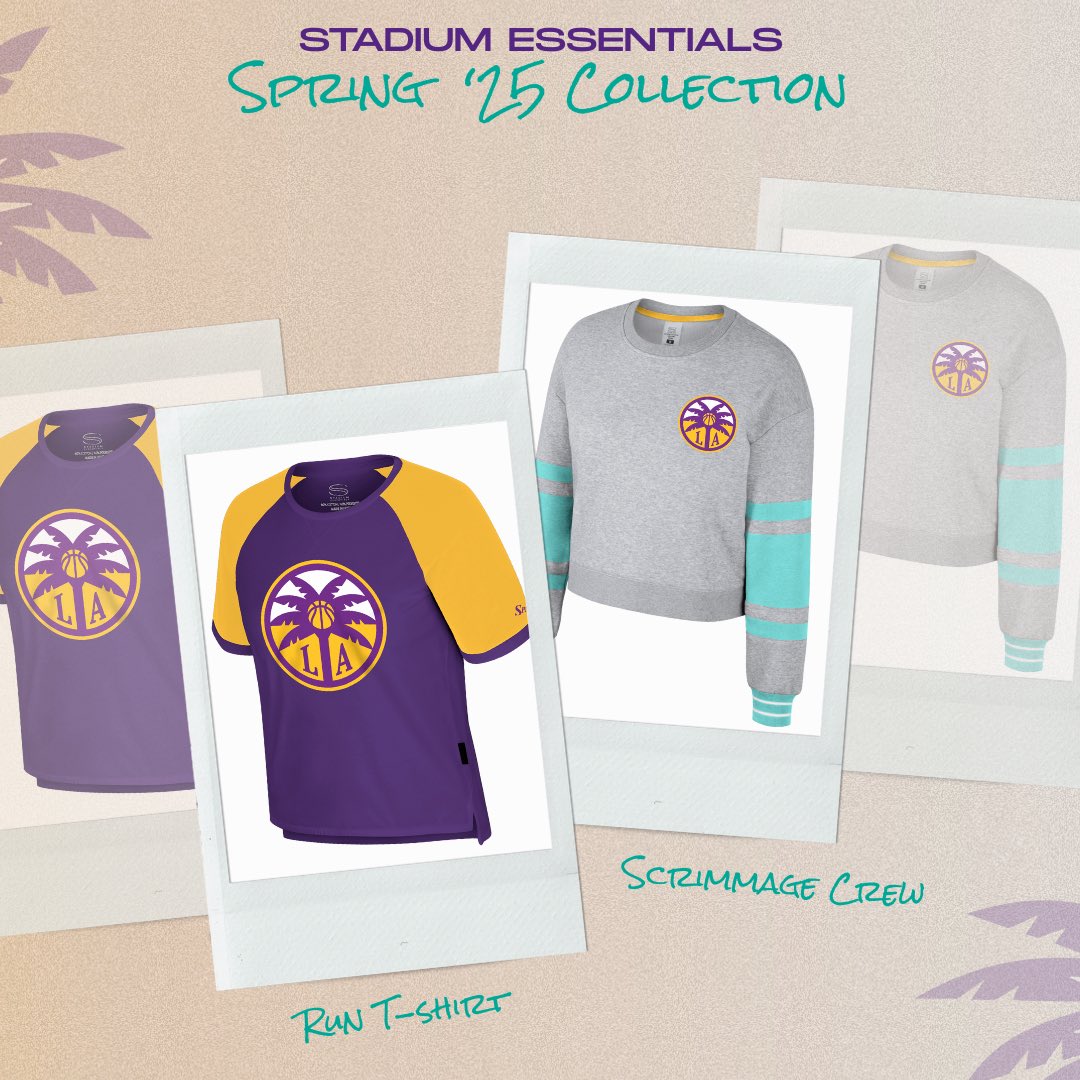TEAM LA (@teamlastore) on Twitter photo Adding these to your <a href="/LASparks/">Los Angeles Sparks</a> rotation🌟 Spring ‘25 collection from <a href="/StadiumEssntls/">Stadium Essentials</a> now available online — grab yours today! Link in bio #teamlastore #lasparks Adding these to your <a href="/LASparks/">Los Angeles Sparks</a> rotation🌟 Spring ‘25 collection from <a href="/StadiumEssntls/">Stadium Essentials</a> now available online — grab yours today! Link in bio #teamlastore #lasparks