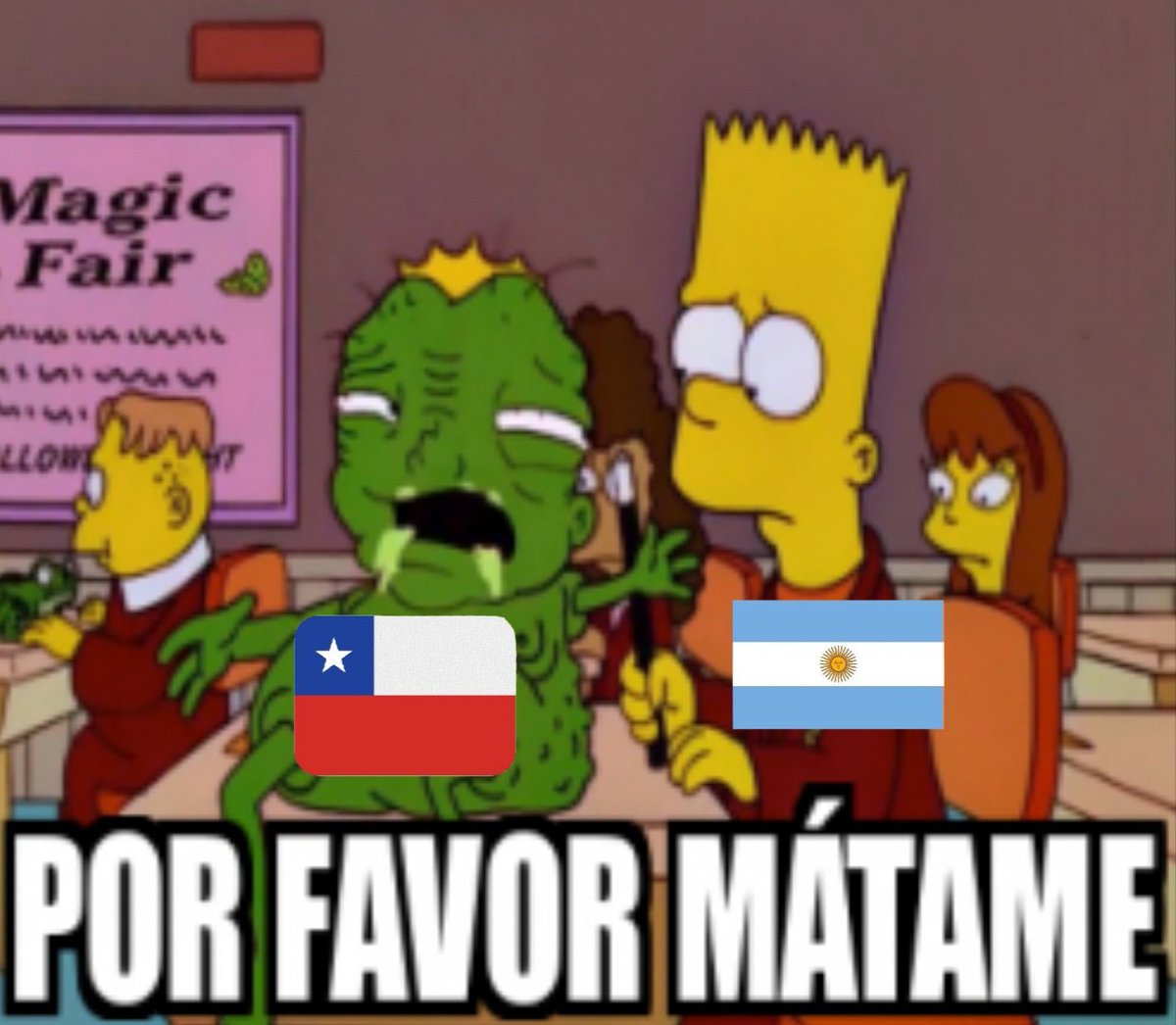 Algo así se ve el partido de hoy.🥲