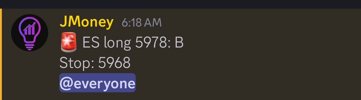 #ES_F $ES Futures Trades ⚡️

ES Long 5977: +30 pts 🔥

ES Long 5978: +25 pts