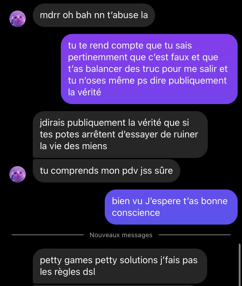 moi quand j’demande a ce qu’on fasse un tweet pr s’excuser de m’avoir faussement accusé d’agression bv la #danger music vous êtes hyper éthique moralement, encore une fois ça vous montre que ces gens ne sont que dans le paraître