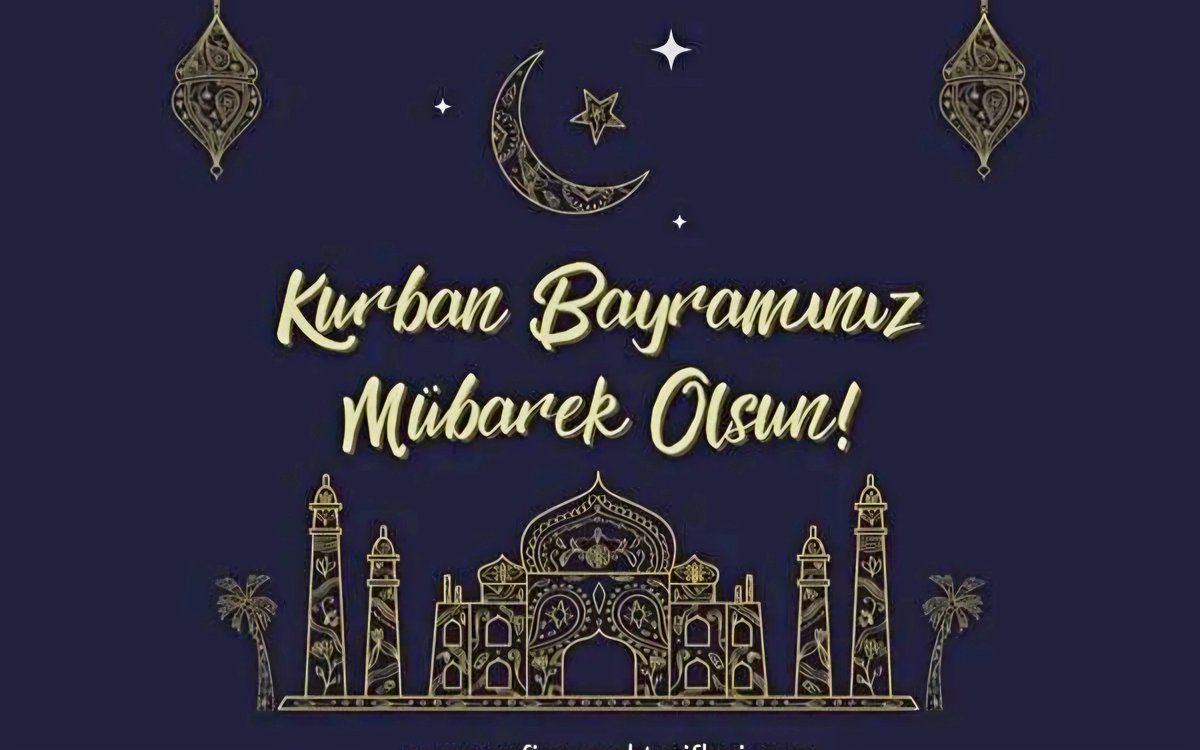 Kurban Bayramının rahmeti ve bereketi üzerinize olsun. Sevdiklerinizle birlikte sağlıklı ve mutlu bayramlar dilerim.
#KurbanBayramı
#BayramSevinci