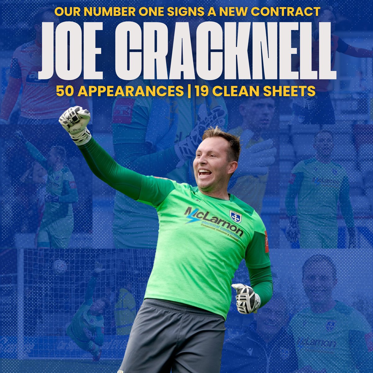 ✍️ | The new contract signing pen was in safe hands!

We are delighted to announce Joe Cracknell has signed a new deal with the club.

The goalkeeper started every game last season and kept 19 clean sheets: guiseleyafc.co.uk/joe-cracknell-… 

#GAFC #GuiseleyTogether