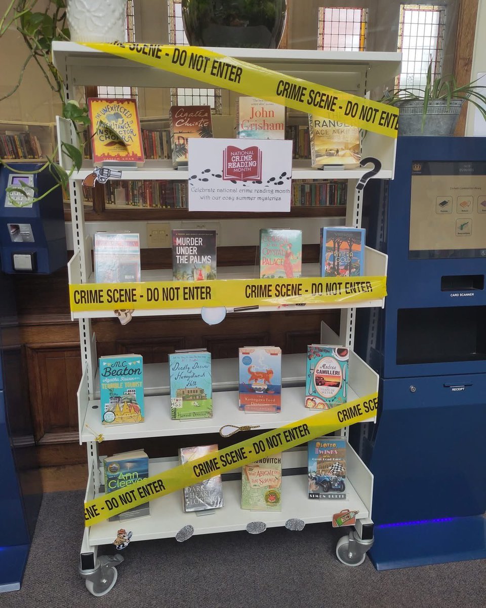 It's National Crime Reading Month! 

Come and read a summer mystery from our collection - if you dare to cross the crime scene tape.
