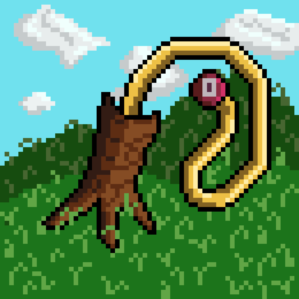 A monster/Un monstruo/Kiñe wekufü

#ドット絵 #pixelart