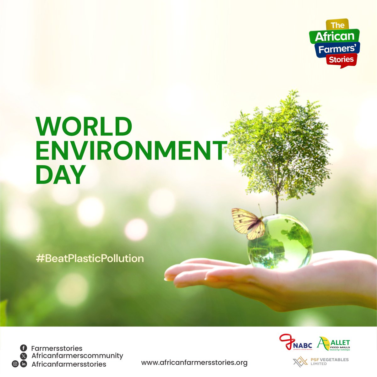 Plastic pollution threatens our health, agriculture, and ecosystems. This #WorldEnvironmentDay, commit to change:
1. Refuse single-use plastics
2. Support recycling initiatives
3. Educate others
Together, we can #BeatPlasticPollution.

#SustainableFarming #CleanPlanet #TAFS