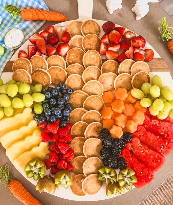 Fruit and Pancake platter