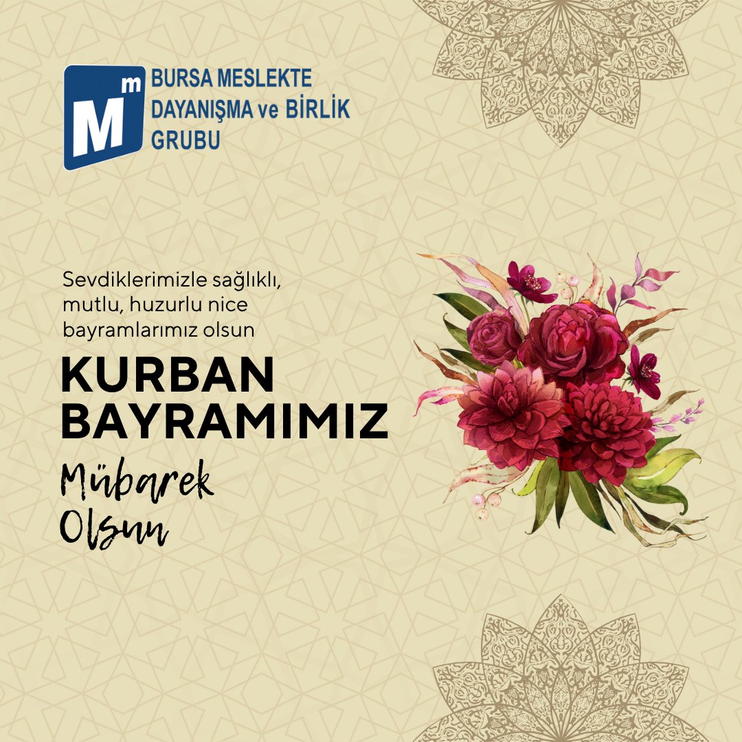 mesdaybir's tweet photo. Sevdiklerimizle sağlıklı, mutlu, huzurlu nice bayramlarımız olsun
KURBAN BAYRAMIMIZ
mübarek olsun. https://t.co/5DnS9WDQK5