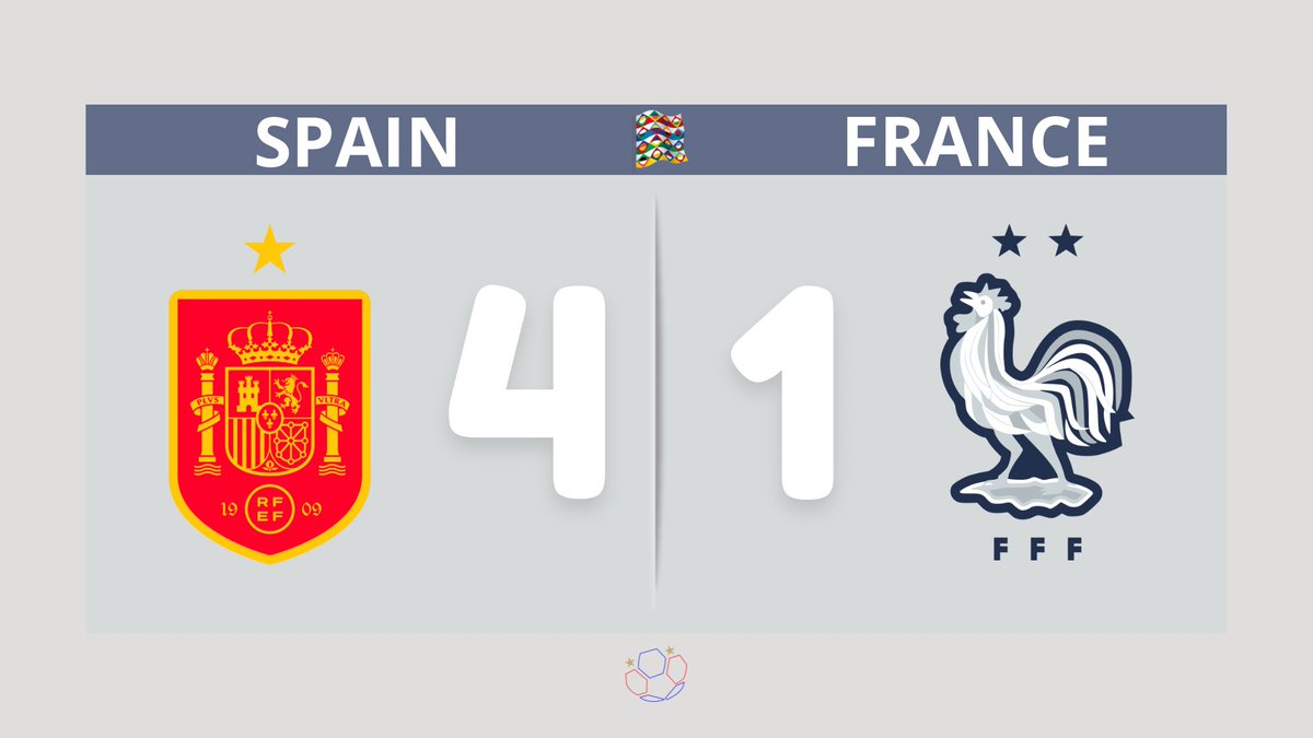 EDFUpdate's tweet image. 58’ KYLIANNNNNNNN 

🇪🇸 4-1 🇫🇷 #SPAFRA | #NationsLeague