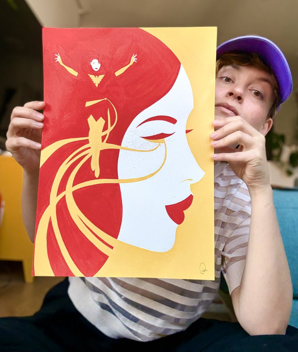 carlotazanahori's tweet image. Dark Phoenix commission!
My commission list is now open!
#xmen #gouache