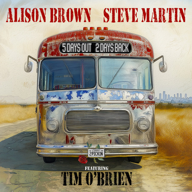 JeannieBCountry's tweet photo. #nowplaying #latestrelease on @meridianfm ‘5 Days Out, 2 Days Back’ by @alisononbanjo #stevemartin & feat #TimOBrien #countryradio #countrymusic #bluegrass #womenofcountry https://t.co/BrxAv4aOjZ
