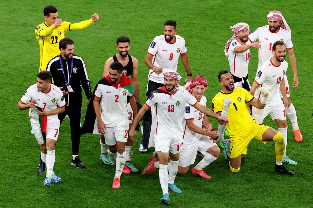 النشمي راح كاس العالم مبرووووووووك يا ابطال 👏👏👏👏👏#الأردن