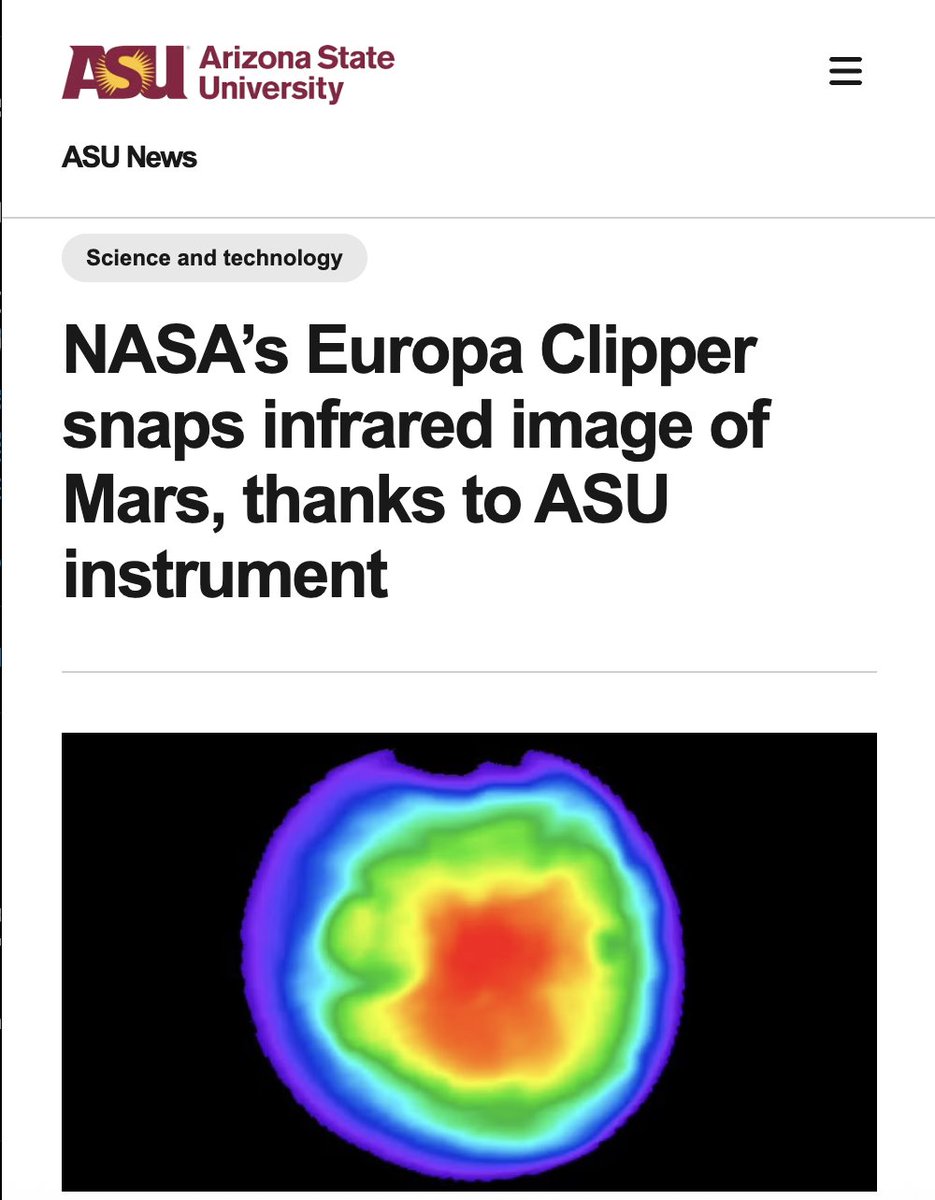 Rep. Greg Stanton (@repgregstanton) on Twitter photo Sun Devils are leading space exploration.
<a href="/ASU/">Arizona State University</a> students and scientists are powering NASA’s Europa Clipper mission, capturing images and searching for signs of habitability on the distant Jupiter moon, Europa. 🛰️🔱
news.asu.edu/20250512-scien… Sun Devils are leading space exploration.
<a href="/ASU/">Arizona State University</a> students and scientists are powering NASA’s Europa Clipper mission, capturing images and searching for signs of habitability on the distant Jupiter moon, Europa. 🛰️🔱
news.asu.edu/20250512-scien…