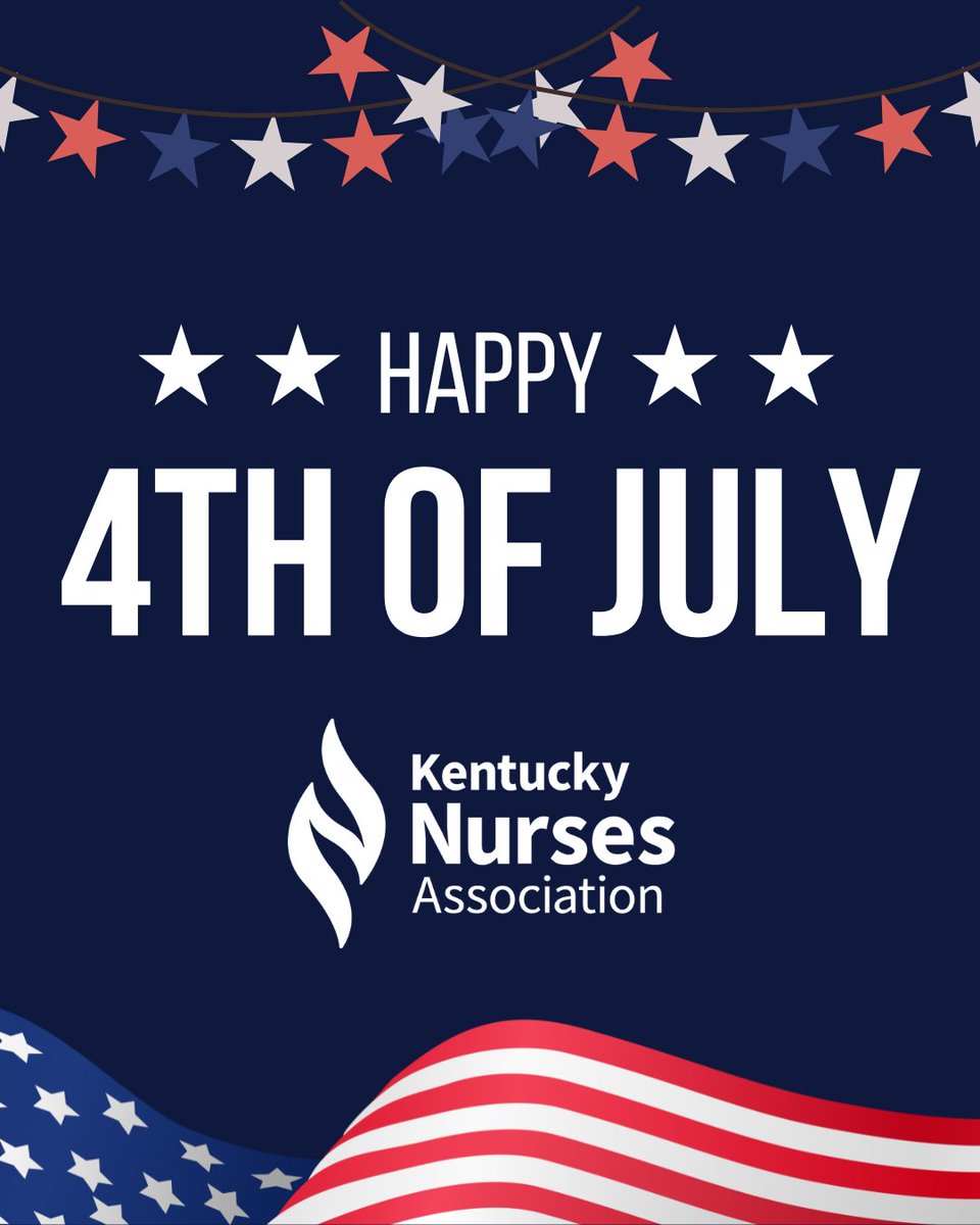 Happy 4th of July from the KNA!

Today, we celebrate freedom, resilience, and the incredible strength of nurses across the Commonwealth. Whether you're working the holiday shift or enjoying time with loved ones, we thank you for all you do to care for our communities. ❤️🤍💙