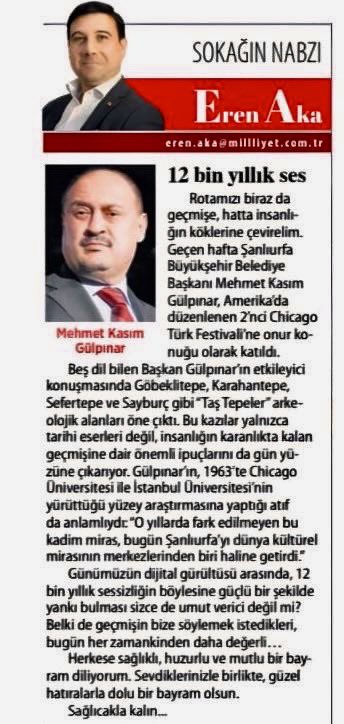 ALİ PALİCE (@alipalice1) on Twitter photo Milliyet Gazetesi yazarı Eren Aka, Şanlıurfa Büyükşehir Belediye Başkanımız Mehmet Kasım Gülpınar’ı “12 bin yıllık ses” vurgusuyla köşesine taşıdı.
👇 Yazıya göz atmayı unutmayın!
<a href="/milliyet/">milliyet.com.tr</a>
#mehmetkasımgülpınar Milliyet Gazetesi yazarı Eren Aka, Şanlıurfa Büyükşehir Belediye Başkanımız Mehmet Kasım Gülpınar’ı “12 bin yıllık ses” vurgusuyla köşesine taşıdı.
👇 Yazıya göz atmayı unutmayın!
<a href="/milliyet/">milliyet.com.tr</a>
#mehmetkasımgülpınar