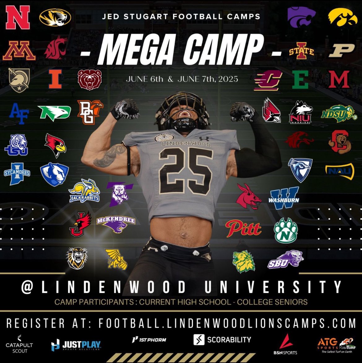 Excited to compete at Lindenwood Mega camp tomorrow! <a href="/SixZeroAcademy/">Coach Matt McChesney</a> <a href="/CoachJDittman58/">Jeff Dittman</a> <a href="/jamesdillon23/">James Dillon</a> <a href="/CoachT_82/">Kenneth Tinsley</a> <a href="/CoachAlexMeans/">Alex Means</a> <a href="/CoachBhakta/">Satyen Bhakta</a> <a href="/RecruitArapFB/">ArapahoeFBRecruiting</a>