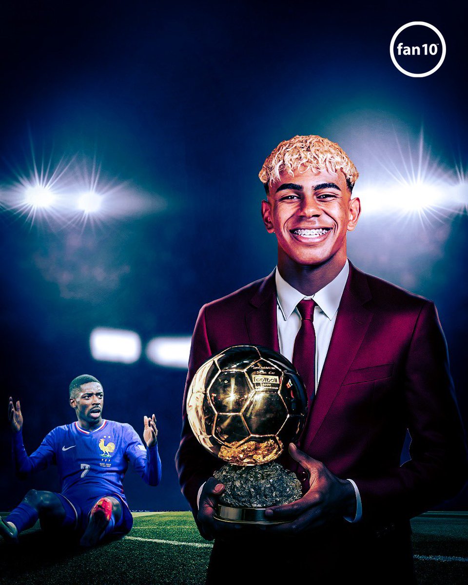 SoyFan10's tweet photo. Pues si, este jueves se decidió el Balón de Oro.

LAMINE YAMAL HUMILLÓ A LA FRANCIA DE DEMBÉLÉ. 💎🇪🇸🏆 https://t.co/6q9ozUHdrA