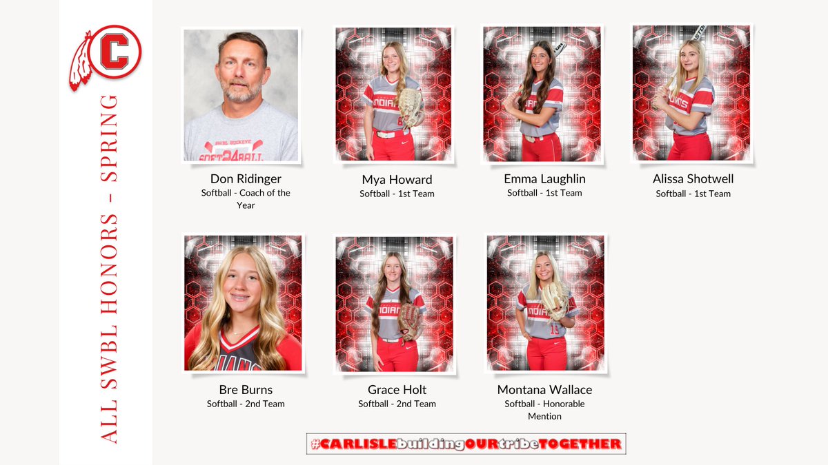 CarlisleLocal's tweet image. Congratulations to our Spring SWBL Athletes!
#CARLISLEbuildingOURtribeTOGETHER