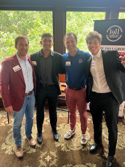 LifeAfterBall_'s tweet image. The 1911 Group always knocks it out of the park with their luncheons! Lance Thrailkill, Nathan Ungarean, and Bentsen Falb gave an informative panel today, and Jerry Barton and Vikas Deo were the recipients of some great knowledge! #LifeAfterBall @SMUMTennis