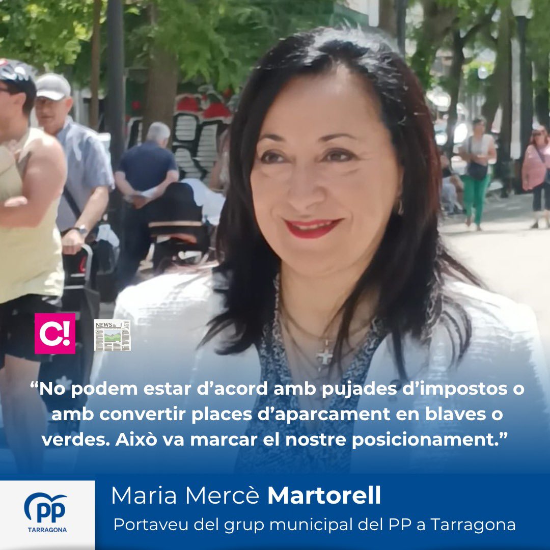 "No podem estar d'acord amb pujades d'impostos o amb convertir places d'aparcament en blaves o verdes. Això va marcar el nostre posicionament."