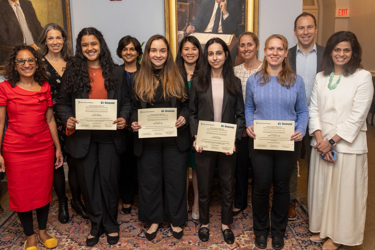 MGH Corrigan Women's Heart Health Program (@mghwomenheart) on Twitter photo The inaugural MGB & Inova YIA was a huge success 🎉Please join in congratulating 👏👏
Basic & Translational category:
Winner: <a href="/mapabonp/">Maria A. Pabón, MD</a>
Honorable Mention: Amelie Vromman (BWH)
Clinical Research category:
Winner: Meesha Vullikanti (Yale)
Honorable Mention: <a href="/IzzaShahid_/">Izza Shahid</a>
<a href="/ISHVnews/">Inova Schar Heart and Vascular</a> The inaugural MGB & Inova YIA was a huge success 🎉Please join in congratulating 👏👏
Basic & Translational category:
Winner: <a href="/mapabonp/">Maria A. Pabón, MD</a>
Honorable Mention: Amelie Vromman (BWH)
Clinical Research category:
Winner: Meesha Vullikanti (Yale)
Honorable Mention: <a href="/IzzaShahid_/">Izza Shahid</a>
<a href="/ISHVnews/">Inova Schar Heart and Vascular</a>