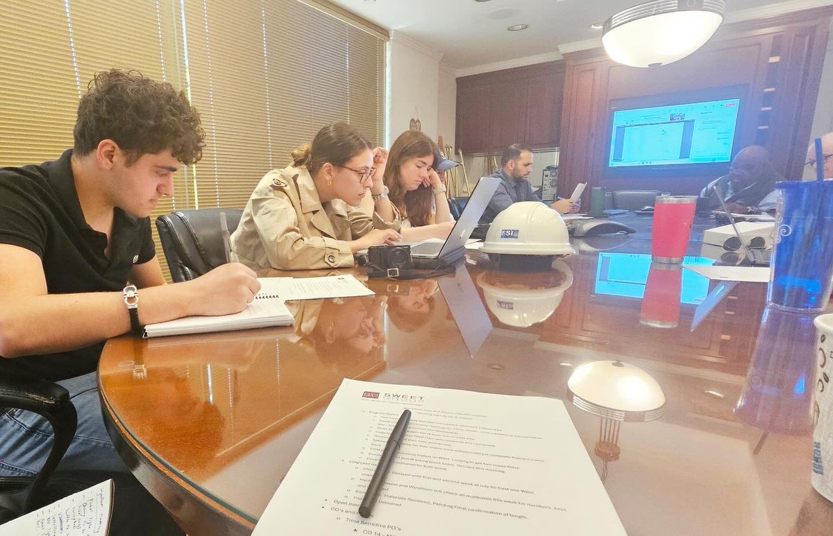 FSIArchitecture's tweet image. Our 2025 summer interns had an exciting day visiting the Wyndham project construction site alongside project manager Victoria. They observed ongoing work and attended the weekly client project meeting gaining valuable insights of the construction industry
#FSIArchitecture