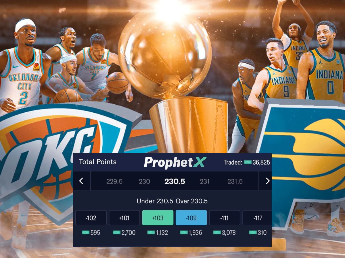 🚨 GAME 1 GIVEAWAY 🏀

Game 1 of NBA Finals Calls For A BIG Giveaway 👀

To Enter: 
✅ Follow <a href="/PlayProphetX/">ProphetX</a> 
✅ Like &amp; RT This Post 
✅ Comment The Exact Number of Total Points Scored In Tonights IND/OKC Game 

Winner will receive The Total Points Scored As Prophet Cash 🎉