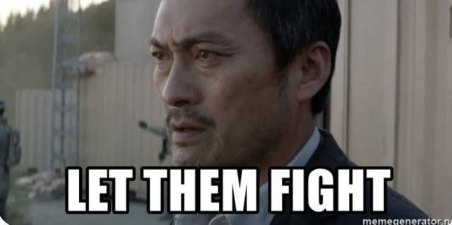 SamTrappII1's tweet photo. Me seeing the Apartheid Baby and the Orange Waste of Excrement attack each other online. https://t.co/stY9w53ILE