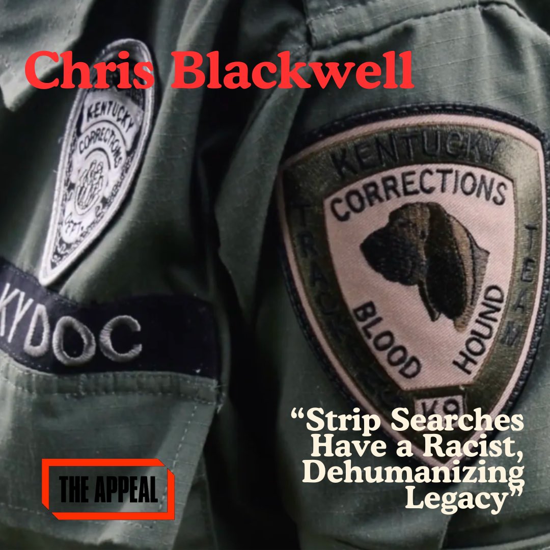 📰 Our Incarcerated Director Chris Blackwell alongside investigative journalist Sarah Sax explores how strip searches in U.S. prisons are rooted in racial oppression and continue to inflict trauma and humiliation. 
#chrisblackwell #sarahsax #incarceration #stripsearch #theappeal