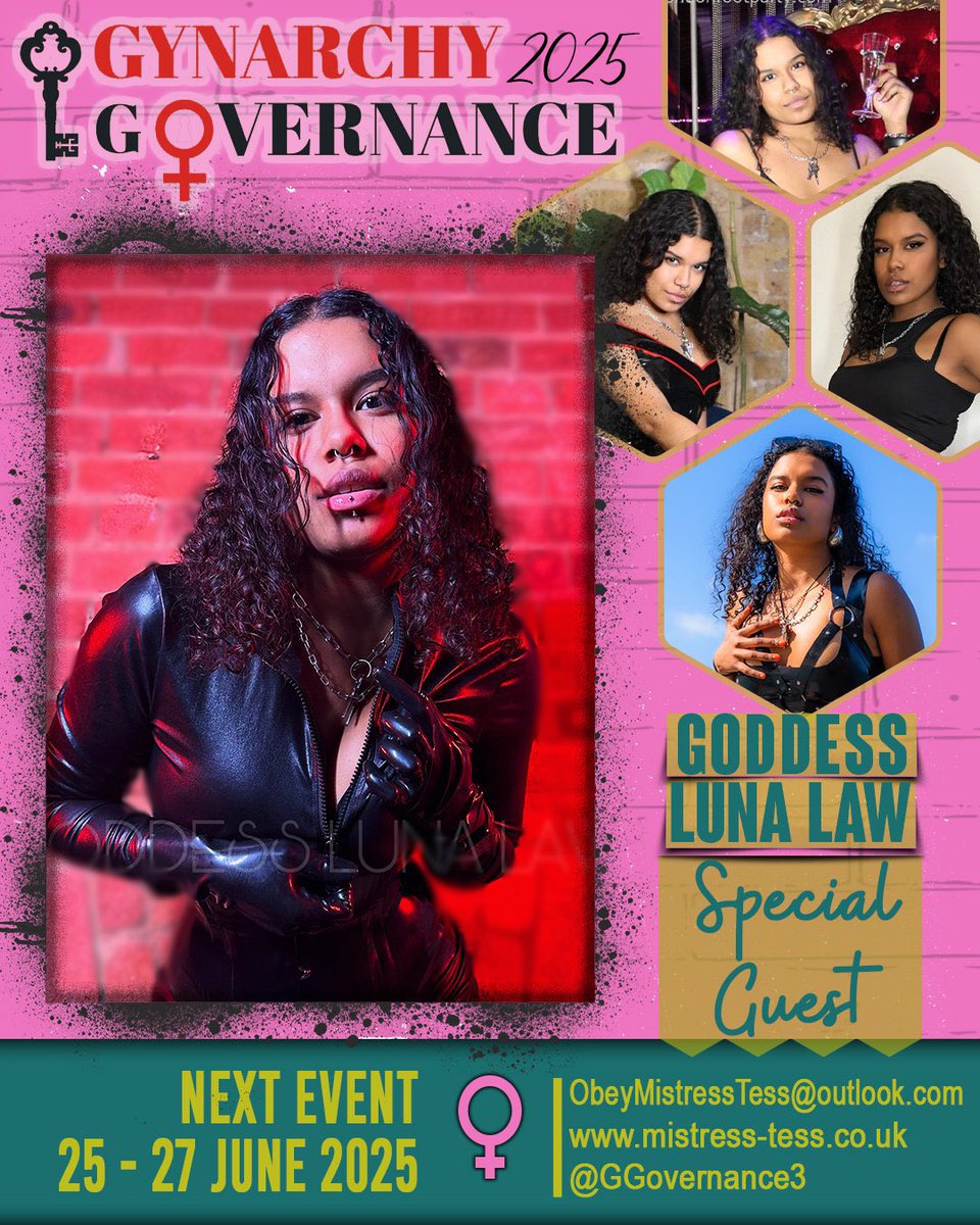Gynarchy Governance (@ggovernance3) on Twitter photo ANOTHER guest Mistress added to the line up!
Aren’t you lucky slaves!
<a href="/GoddessLunaLaw/">Goddess Luna Law</a> will chastise, mesmerise and captivate you.
Be prepared.
Apply: mistress-tess.co.uk/gynarchy-gover… ANOTHER guest Mistress added to the line up!
Aren’t you lucky slaves!
<a href="/GoddessLunaLaw/">Goddess Luna Law</a> will chastise, mesmerise and captivate you.
Be prepared.
Apply: mistress-tess.co.uk/gynarchy-gover…