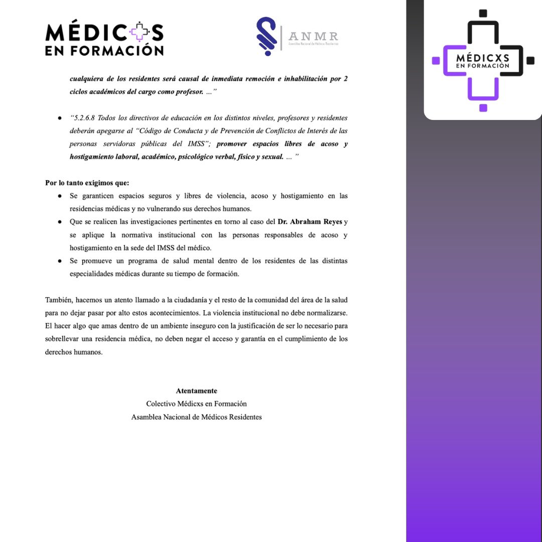 Colectivo Médicxs en Formación tweet media
