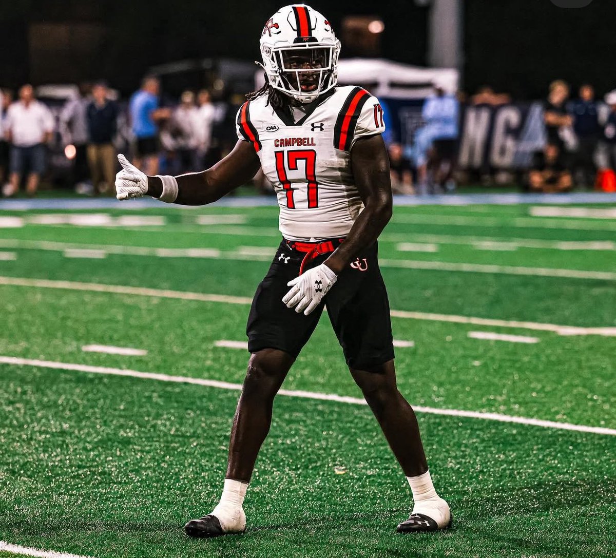 After a great visit and conversation with <a href="/CoachSEnnis78/">Coach Ennis</a> I’m blessed to receive my first d1 offer from Campbell University! #agtg <a href="/ncjay704/">Damarion " Jay " " ACTION " Jackson</a> <a href="/cometsolcoach/">@NSCometsOC</a> <a href="/ChadLittle27/">Chad Little</a> <a href="/NSHSAthletic/">North Stanly Athletics</a> <a href="/NorthstanlyFB/">North Stanly Football</a> <a href="/NS_BoosterClub/">North Stanly Booster</a>