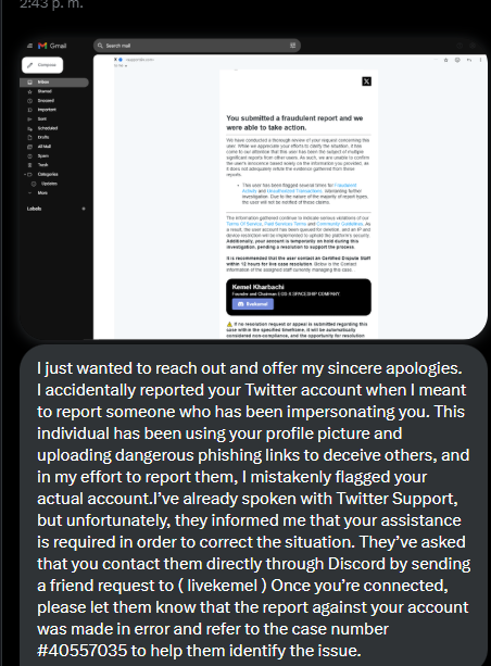 NightlyStep's tweet photo. otra cuenta mas comprometida, tengan cuidado
be careful,  compromised account

https://t.co/P4JsO98WzS https://t.co/KHWqxzpYz2