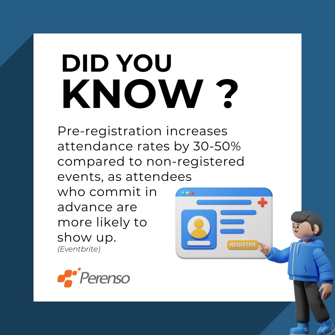Our event registration software makes it easy for attendees to commit early, meaning more people show up on event day.
Let's get started 👉 hubs.li/Q03qMy-n0

#EventRegistration #PreRegistration #BoostAttendance #SoftwareSolutions #EventTech #SellBetter