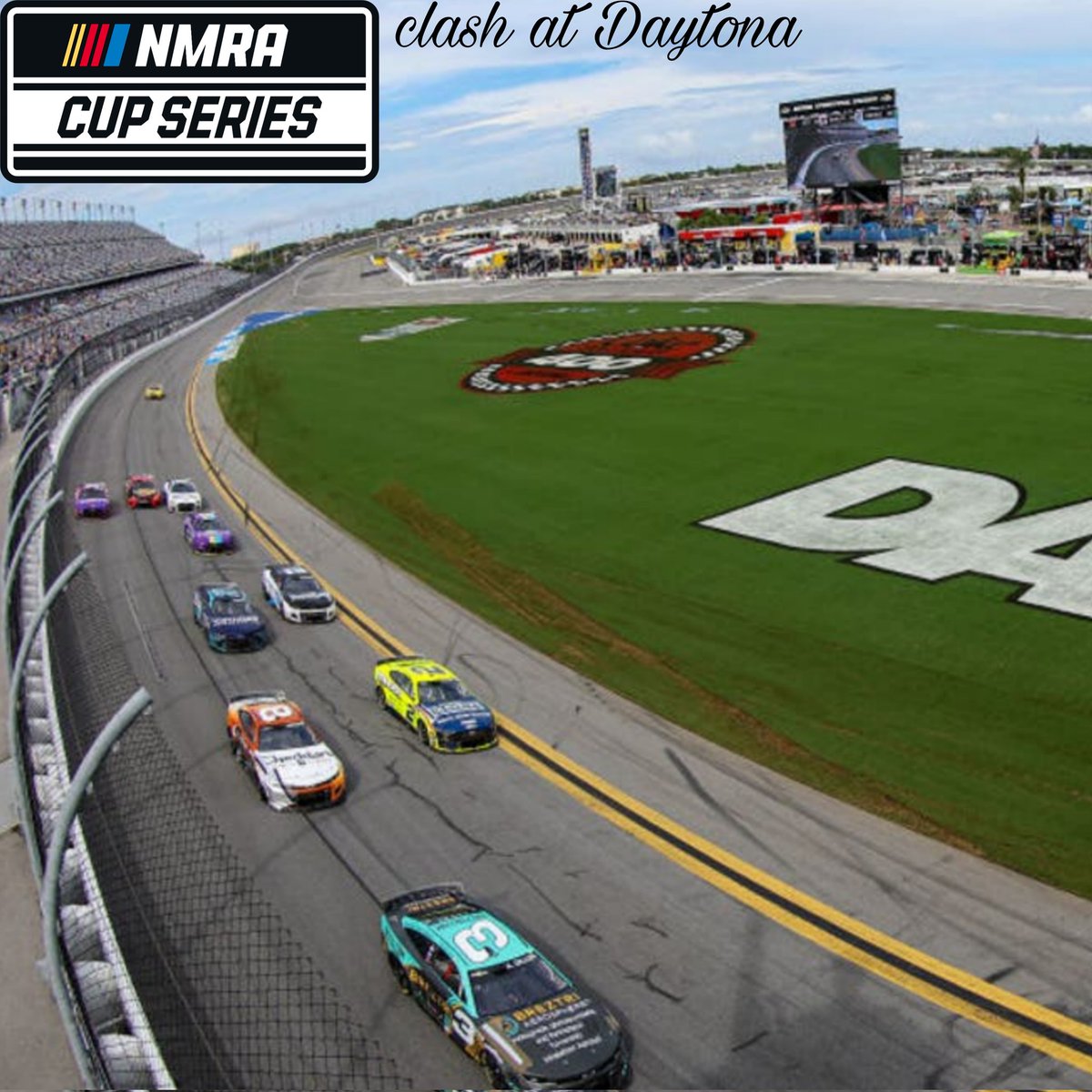 Before we kick off the season with the 500 , we hit the track for 50laps in the clash . Keep an eye out for the broadcast link in the upcoming days