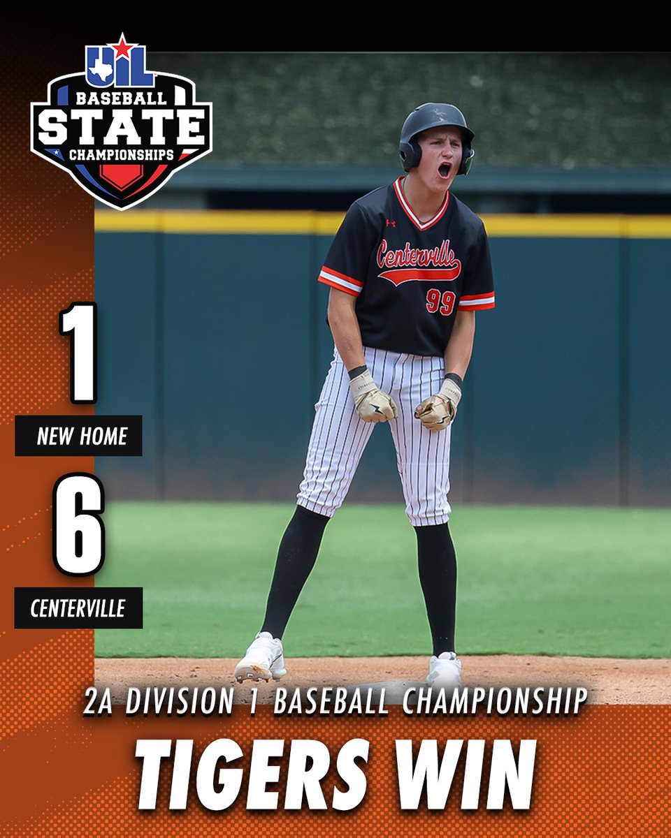 𝐇𝐈𝐒𝐓𝐎𝐑𝐘 𝐌𝐀𝐊𝐄𝐑𝐒 📖
Centerville takes home their first #UILState Baseball championship!

Box Score ➡️ bit.ly/4mPpaA2