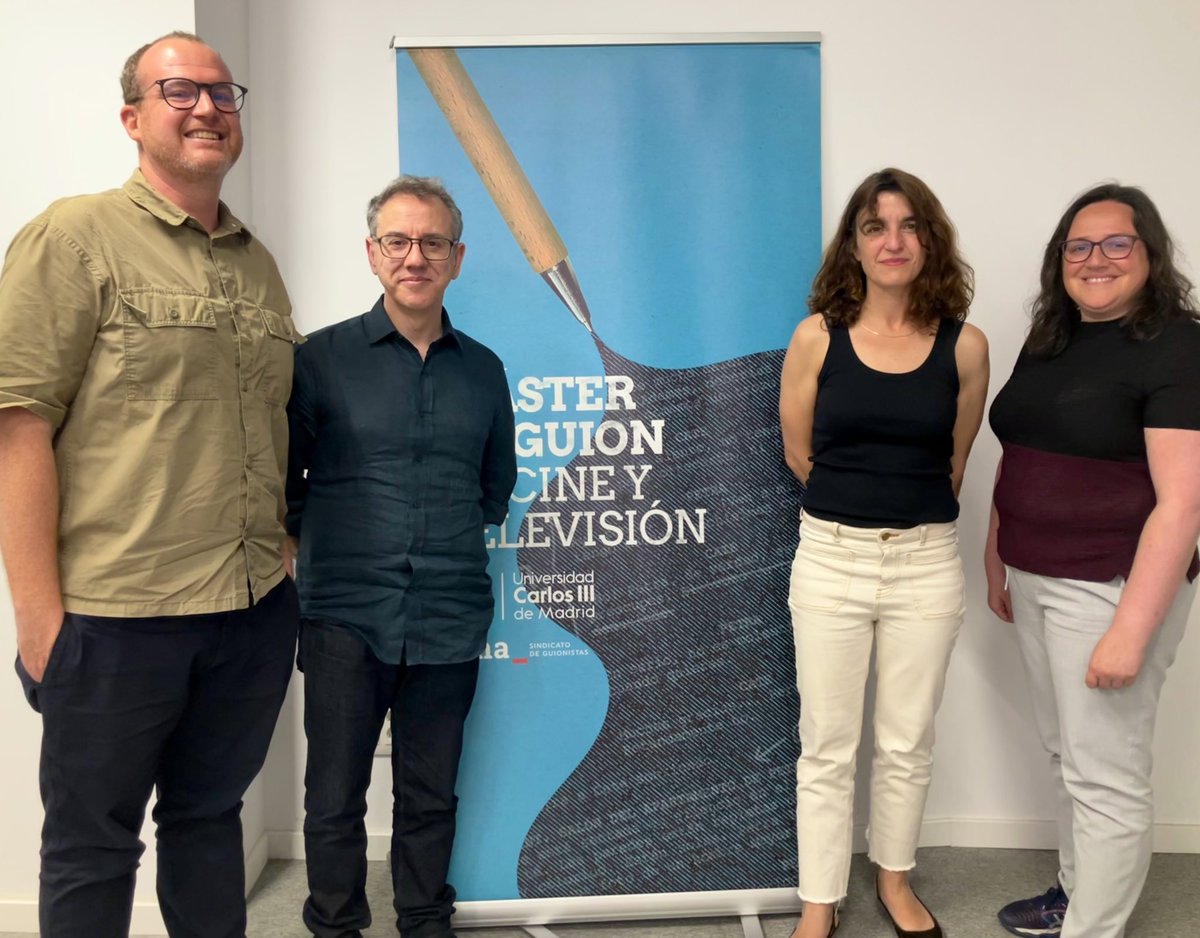 ¡Qué emoción! Lxs estudiantes de este curso del <a href="/MsterGuinCineTv/">MásterGuiónUC3M_ALMA</a> ya han presentado sus proyectos de serie ante un tribunal conformado por cuatro profesionales a los que admiramos: Tomás Silberman, Antonio Trashorras, Cristina Merino y María Cervera 🤗<a href="/almaguionistas/">ALMA GUIONISTAS</a> <a href="/be_wag/">cristina merino</a>