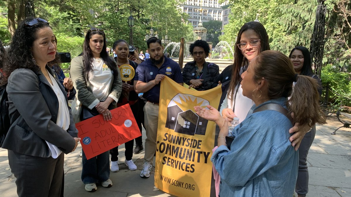 Tuesday we joined <a href="/NYCCAL/">NYCCAL</a> partners and adult education students to rally for the City’s continued support of adult education in the FY26 budget.

Thank you CM Avilés (<a href="/alexaforcouncil/">Alexa Avilés 🌹 愛麗莎</a>) for standing with us and continuing to champion adult education in our city. #LiteracyLiftsNYC