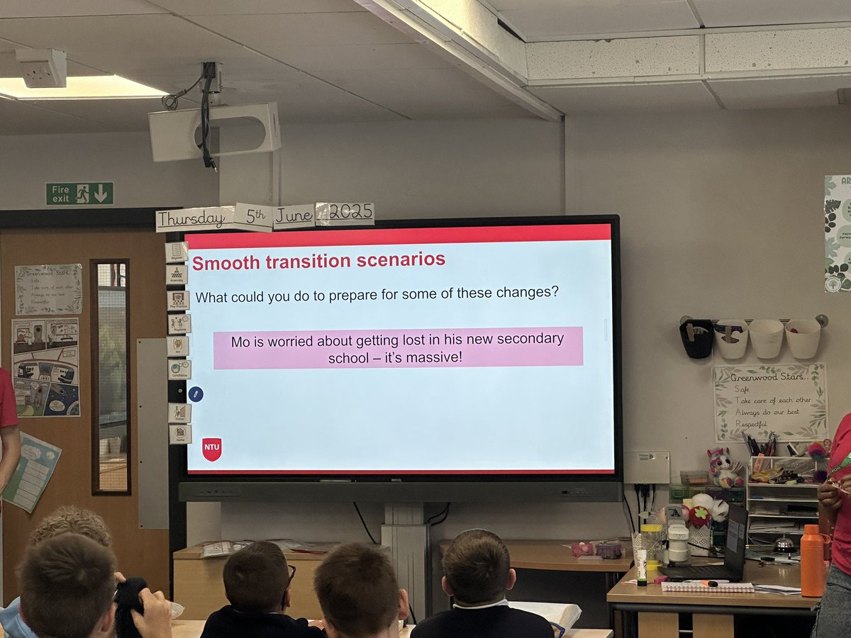 Y6 were very lucky to have <a href="/TrentUni/">Nottingham Trent University</a> visit us today to talk about aspirations and attending university! The children asked some amazing questions and are looking forward to hopefully visiting in the next month🤞🏻<a href="/GreenwoodSch/">Greenwood Primary and Nursery School</a>