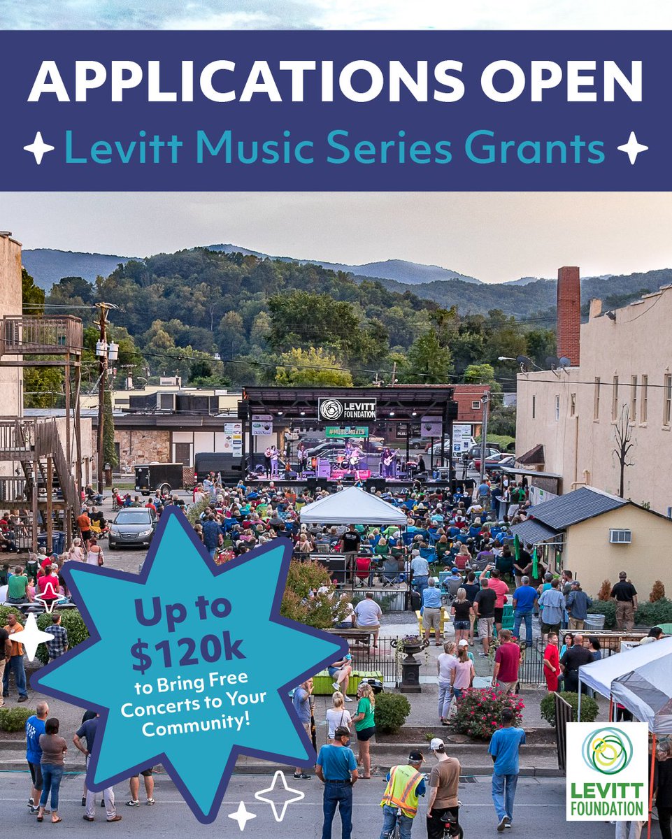 Levitt Music Series Grants up to $40,000 per year are now open. Nonprofit organizations in the United States and its territories are invited to apply for a multi-year matching grant to present a Levitt Music Series in their hometown.

Learn more: folk.org/news/open-call…