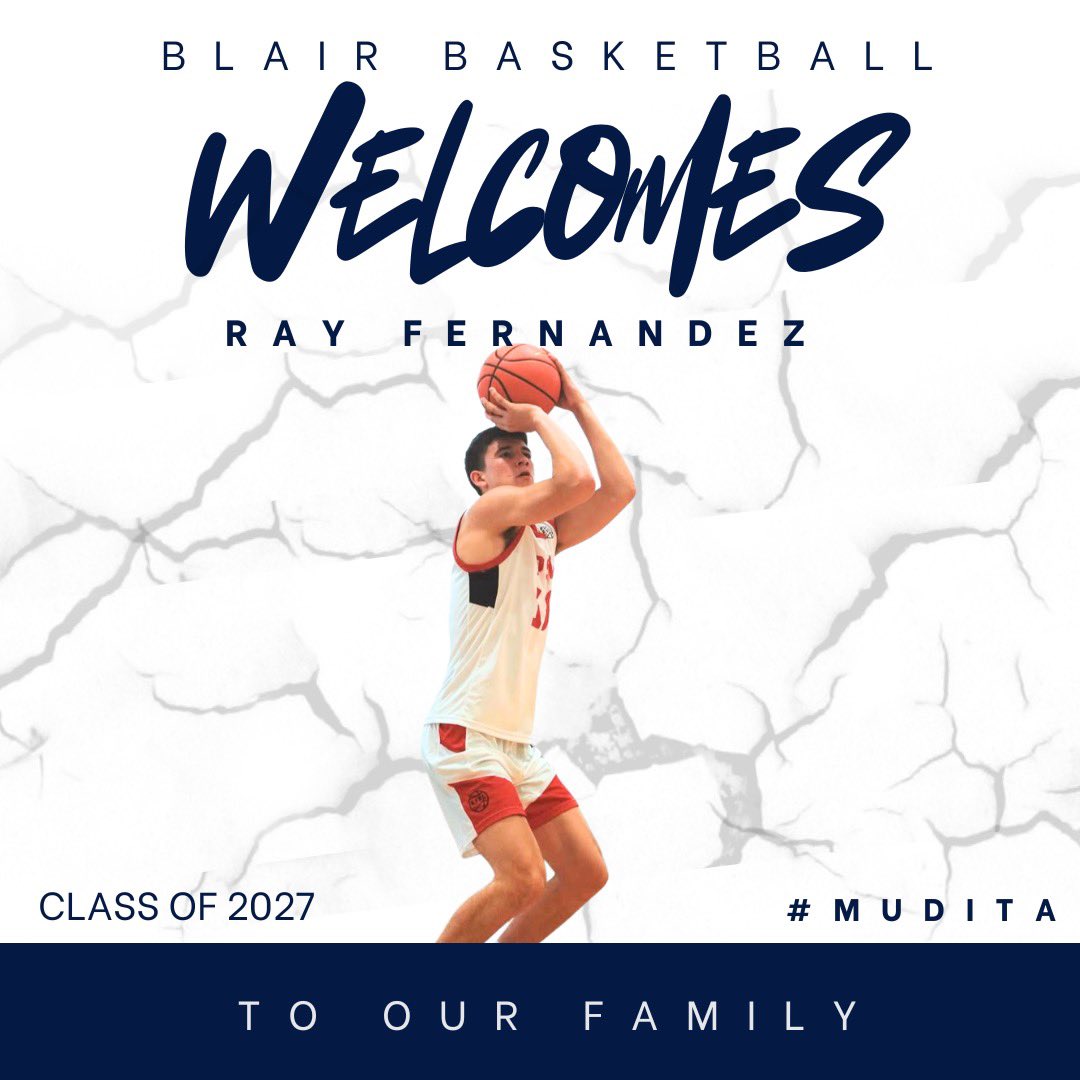Coach Joe Mantegna (@coachmantegna) on Twitter photo We want to welcome 2027 <a href="/RayFernandez0/">Ray Fernandez</a> to our Blair family. Ray is a 6-4 highly skilled wing with unlimited range and sneaky athleticism. Patriots and Ivies should closely track his progress this summer. <a href="/BlairAcademyMBB/">Blair Academy (NJ) Menโs Basketball</a> We want to welcome 2027 <a href="/RayFernandez0/">Ray Fernandez</a> to our Blair family. Ray is a 6-4 highly skilled wing with unlimited range and sneaky athleticism. Patriots and Ivies should closely track his progress this summer. <a href="/BlairAcademyMBB/">Blair Academy (NJ) Menโs Basketball</a>