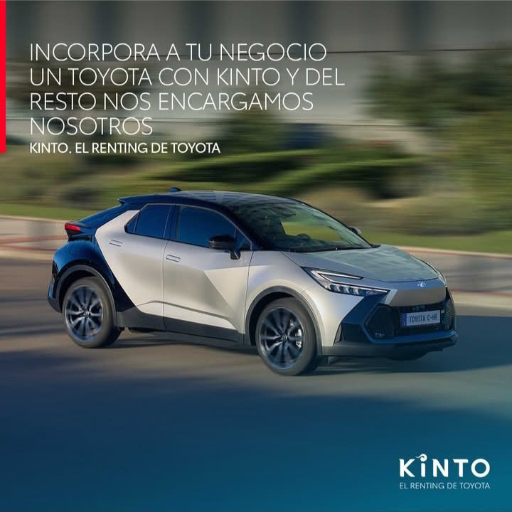Empezar con KINTO, el renting de Toyota, es sencillo: solo tienes que elegir el modelo, el plazo, el kilometraje y los servicios que mejor se adapten a las necesidades de tu negocio.

Del  resto nos encargamos nosotros.

KINTO. El renting de Toyota.

Toyota Cumaca Profesional.