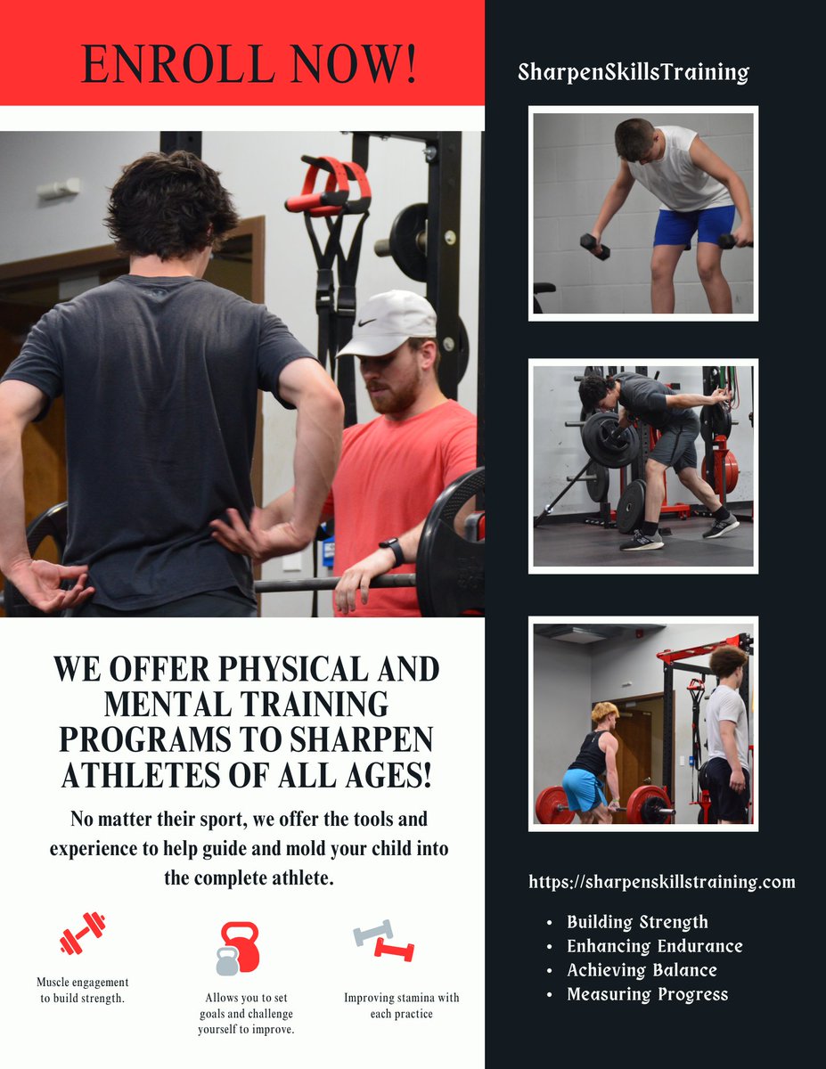 Click on our website and see how we can help your athlete!

- sharpenskillstraining.com