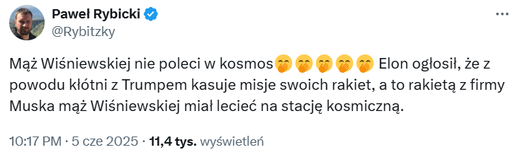 Mentalność pisowska w pigułce.
Radość!, bo drugiemu Polakowi sprawy się nie ułożyły. Tym większa, że to "mąż Wiśniewskiej". 
Ohydne.
