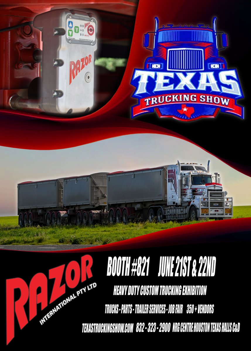 RazorInt's tweet image. Built for safety &amp;amp; serious work!

No more standing around cranking..
With a click of a button, you are on your way!

Need an upgrade?
 Discover the perfect enhancements for your vehicle.

Come see us at booth #821 at the Texas Trucking Show.